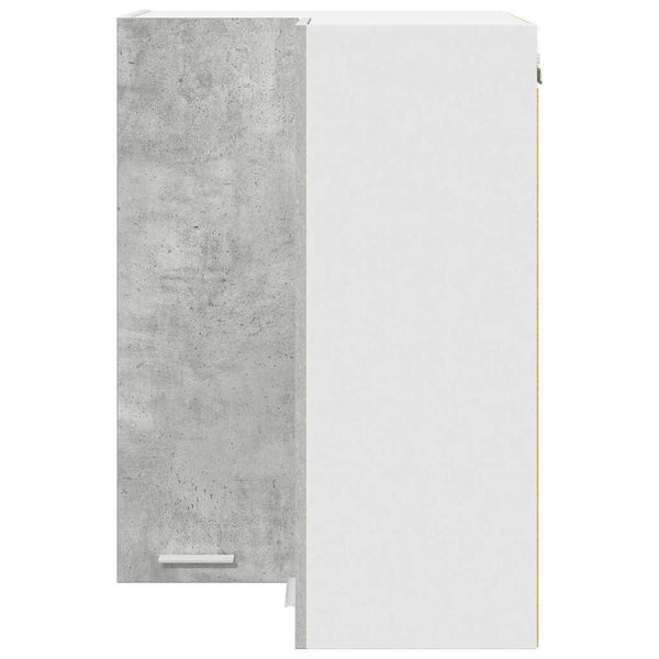 Hängeschrank Betongrau/Weiß, 57x57x80 cm