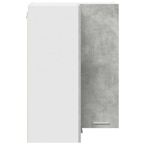 Hängeschrank Betongrau/Weiß, 57x57x80 cm