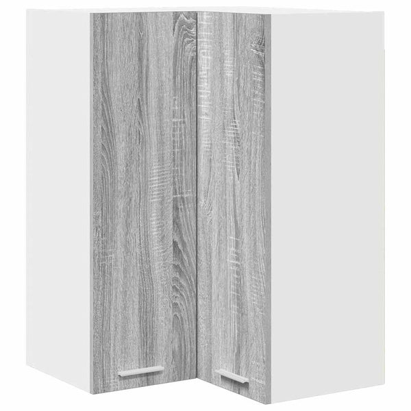 Hängeschrank Grau Sonoma Weiß 57x80 cm