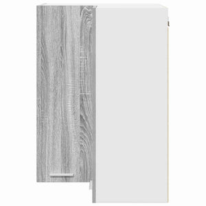 Hängeschrank Grau Sonoma Weiß 57x80 cm