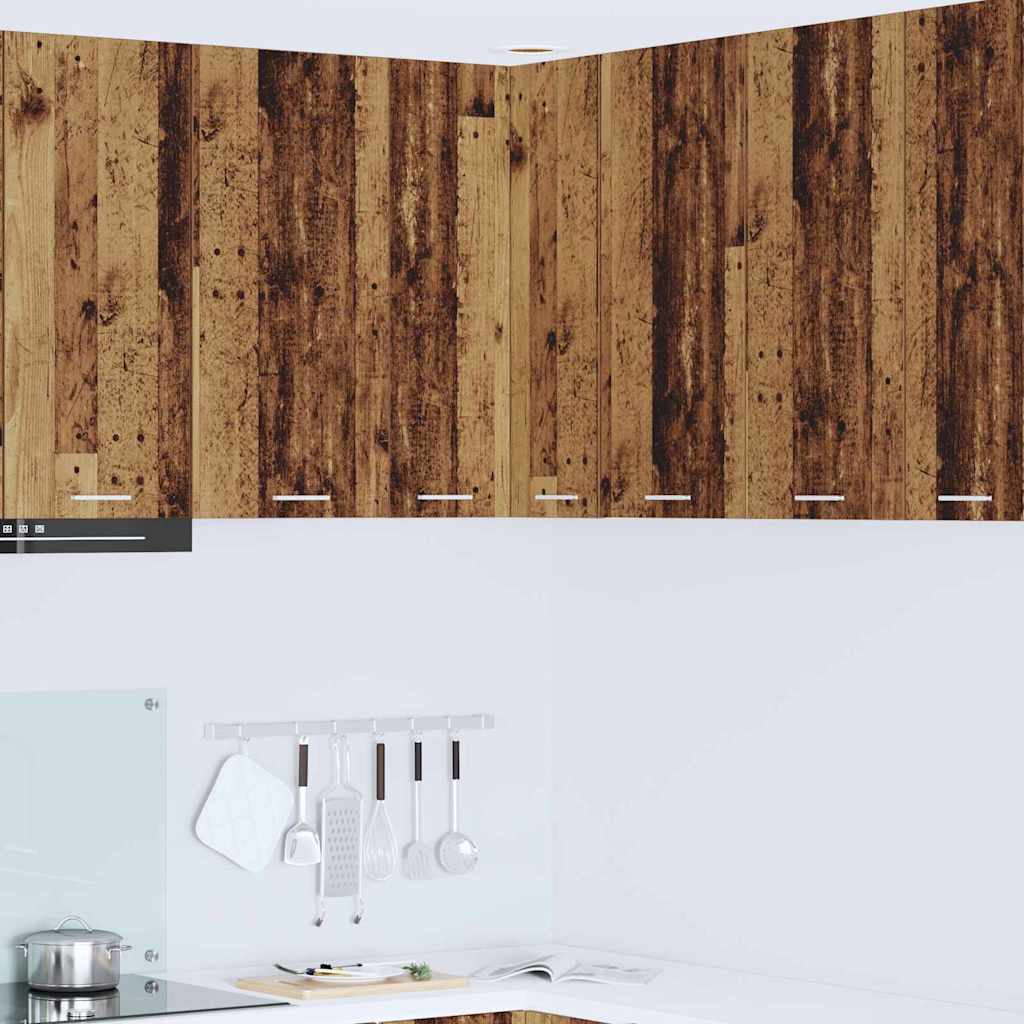 Hängeschrank Altes Holz/Weiß 57x57x80cm