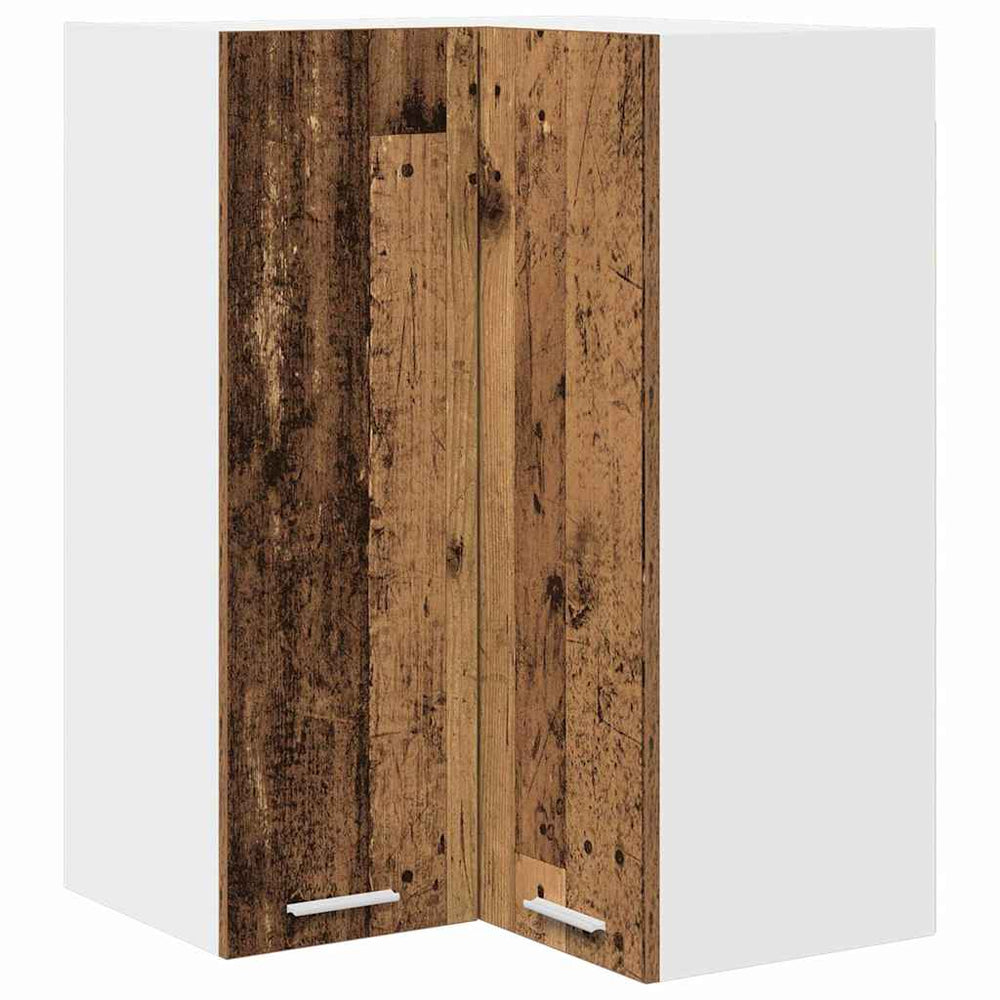 vidaXL Wall Cabinet Reclaimed Wood and White 57 x 57 x 80 cm Engineered Wood