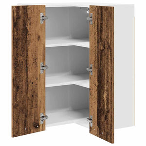 Hängeschrank Altes Holz/Weiß 57x57x80cm