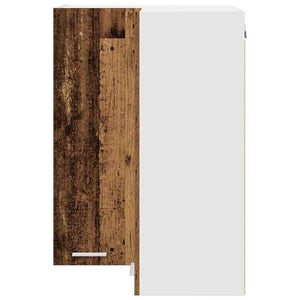 Hängeschrank Altes Holz/Weiß 57x57x80cm