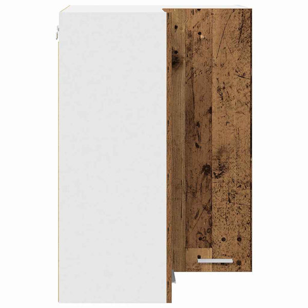 Hängeschrank Altes Holz/Weiß 57x57x80cm