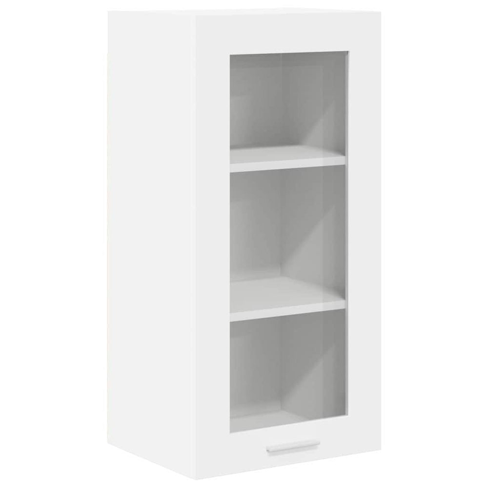 vidaXL Wall-Mounted Cabinet with Storage White 40 x 31 x 80 cm Engineered Wood