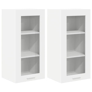 Hängeschrank Weiß 2er Set 40x80 cm