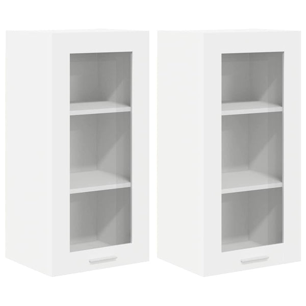 Hängeschrank Weiß 2er Set 40x80 cm