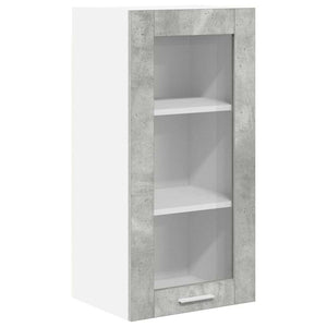 Hängeschrank 2er Set Beton Grau