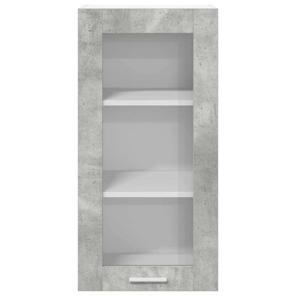 Hängeschrank 2er Set Beton Grau