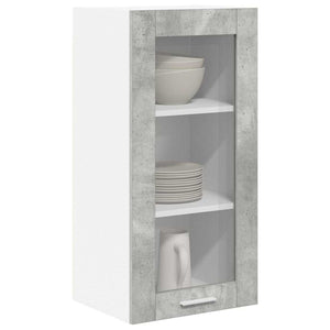Hängeschrank 2er Set Beton Grau