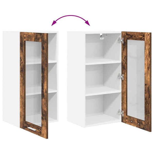 Hängeschrank Geräucherte Eiche 40x80 cm