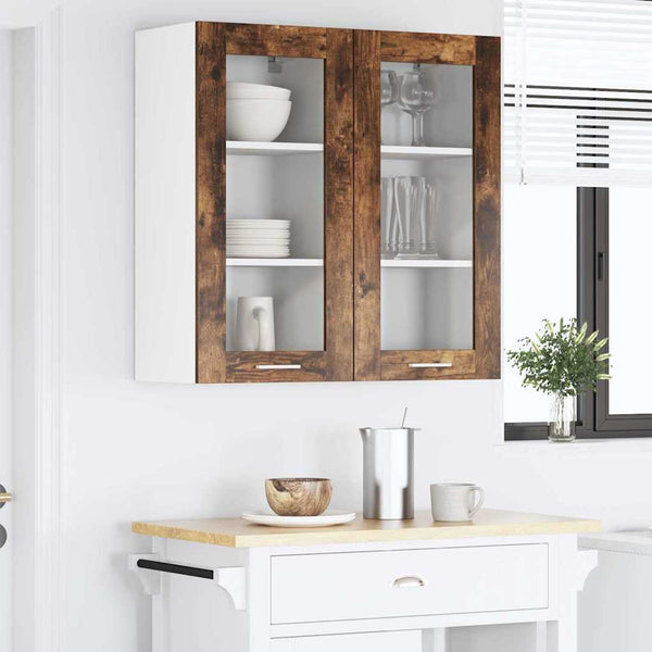 Hängeschrank Set, Geräucherte Eiche, 2er