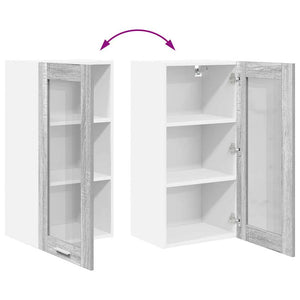 Hängeschrank Grau Sonoma 40x31x80cm