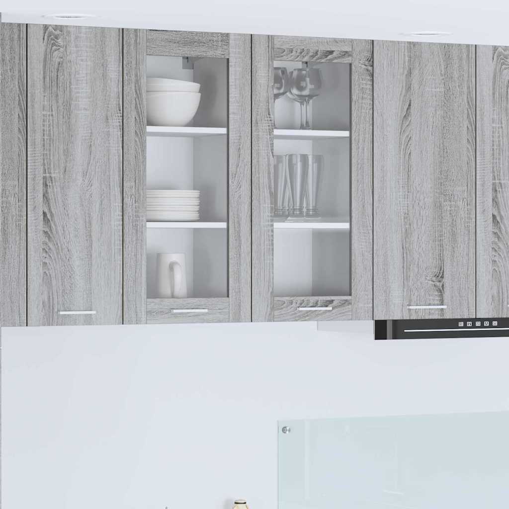 Hängeschrank 2er Set Grau Sonoma