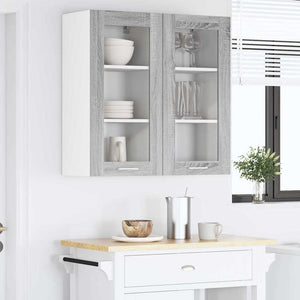 Hängeschrank 2er Set Grau Sonoma