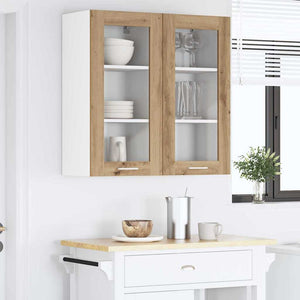 Hängeschrank 2er Set Altholz 40x31x80cm