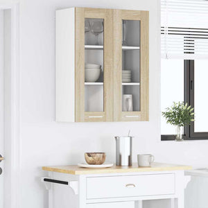 vidaXL Armoire murale avec porte Chêne Sonoma 60 x 31 x 80 cm Bois d'ingénierie
