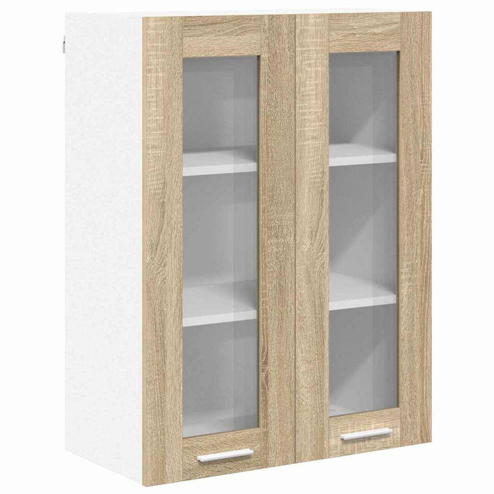 vidaXL Wall Cabinet with Door Sonoma Oak 60 x 31 x 80 cm Engineered Wood