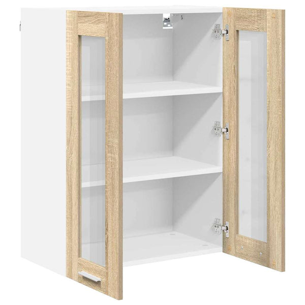 vidaXL Armoire murale avec porte Chêne Sonoma 60 x 31 x 80 cm Bois d'ingénierie