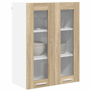 vidaXL Armoire murale avec porte Chêne Sonoma 60 x 31 x 80 cm Bois d'ingénierie