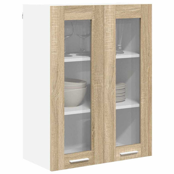 vidaXL Armoire murale avec porte Chêne Sonoma 60 x 31 x 80 cm Bois d'ingénierie