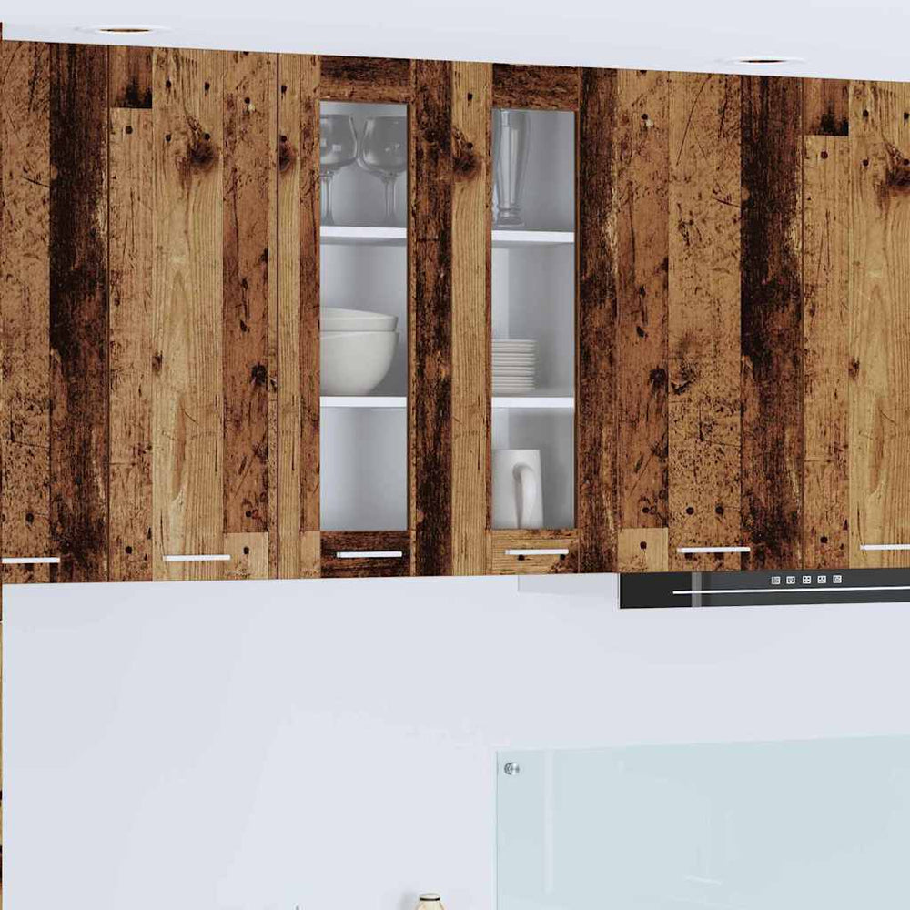 vidaXL Wall Cabinet with Storage Reclaimed Wood 60 x 31 x 80 cm Engineered Wood