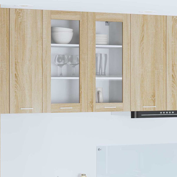 vidaXL Armoire murale avec porte chêne Sonoma 80 x 31 x 80 cm en bois d'ingénierie