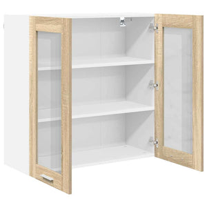vidaXL Armoire murale avec porte chêne Sonoma 80 x 31 x 80 cm en bois d'ingénierie