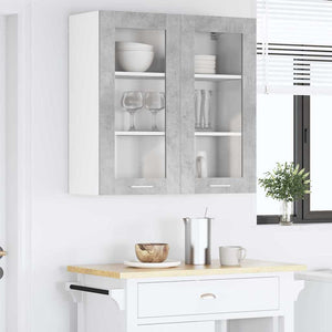 Hängeschrank Beton Grau 80x80 cm