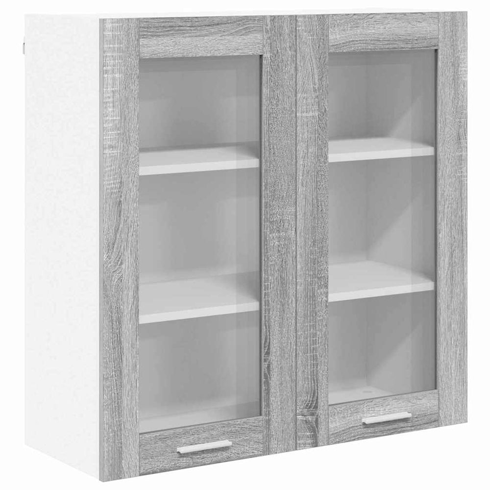 vidaXL Wall Cabinet Sonoma Grey 80 x 31 x 80 cm Engineered Wood