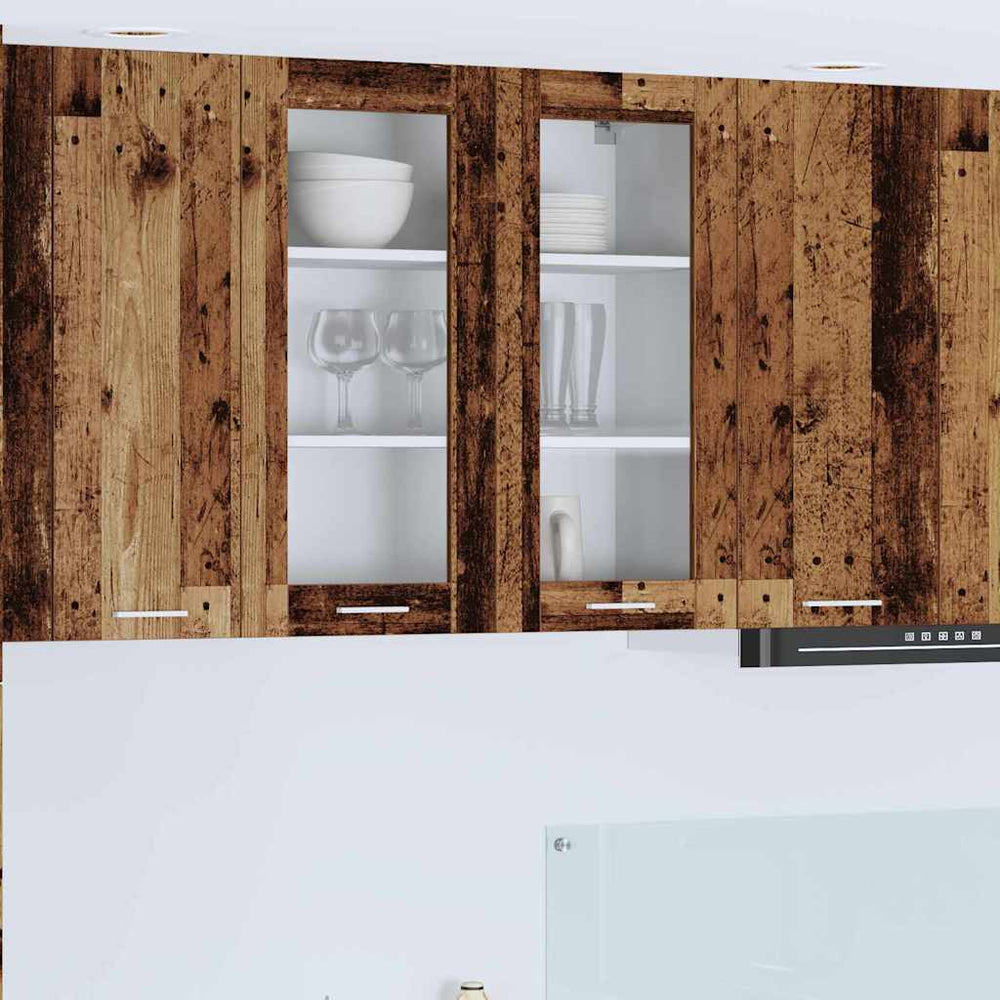 vidaXL Wall Cabinet with Storage Reclaimed Wood 80 x 31 x 80 cm Engineered Wood