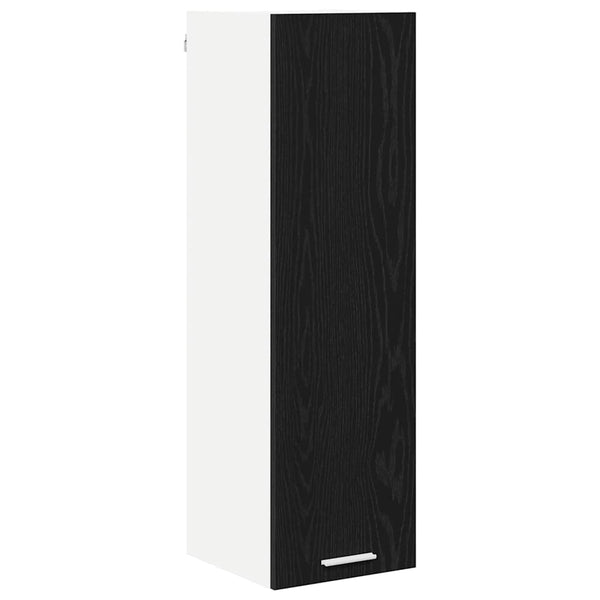 Hängeschrank Schwarz Eichenoptik 30x100 cm