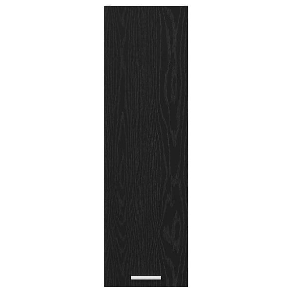Hängeschrank Schwarz Eichenoptik 30x100 cm