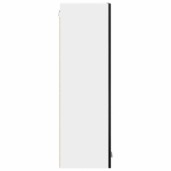 Hängeschrank Schwarz Eichenoptik 30x100 cm