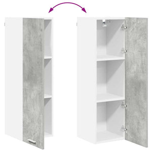 Hängeschrank Beton Grau 30x100 cm