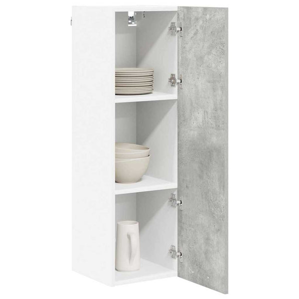 Hängeschrank Beton Grau 30x100 cm