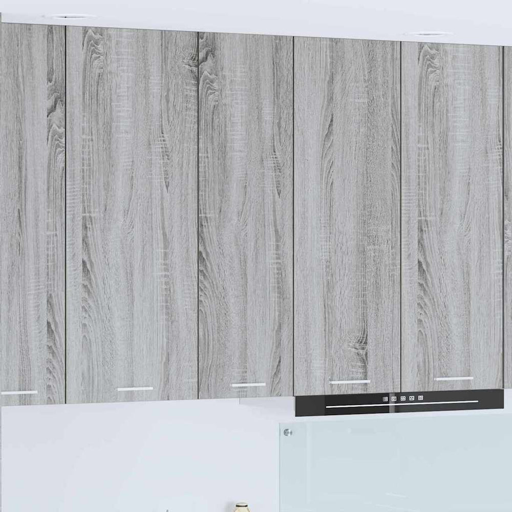 vidaXL Wall Cabinet Sonoma Grey 30 x 31 x 100 cm Engineered Wood
