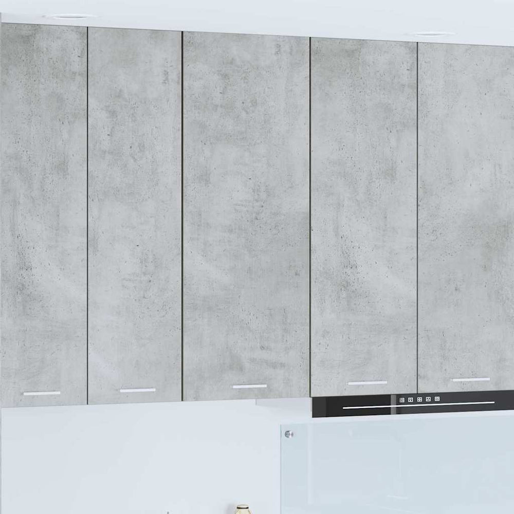 vidaXL Wall Cabinet Riga Concrete Grey 40 x 31 x 100 cm Engineered Wood