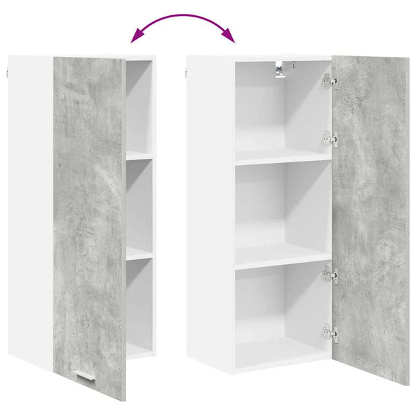 Hängeschrank Riga Beton Grau 40x31x100cm