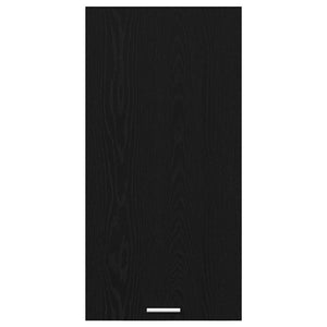 Hängeschrank Schwarz Eiche/Weiß 50x31x100 cm
