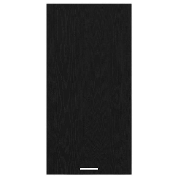 Hängeschrank Schwarz Eiche/Weiß 50x31x100 cm