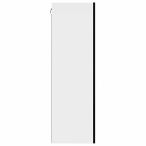 Hängeschrank Schwarz Eiche/Weiß 50x31x100 cm