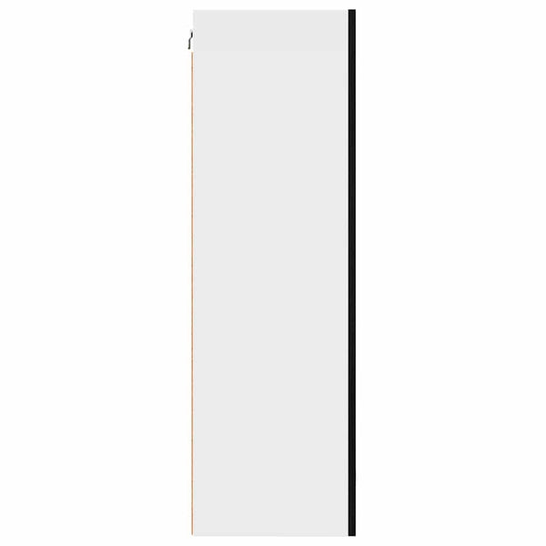 Hängeschrank Schwarz Eiche/Weiß 50x31x100 cm