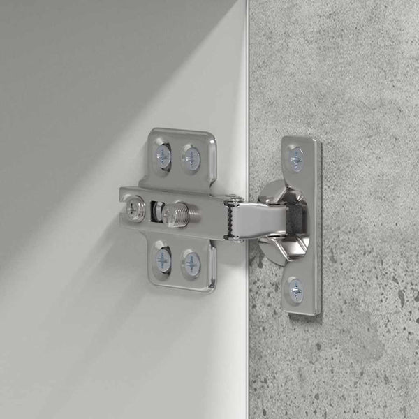 Hängeschrank Betongrau/Weiß 50x31x100cm