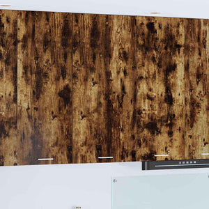 Hängeschrank, Geräucherte Eiche/Weiß, 50x31x100 cm
