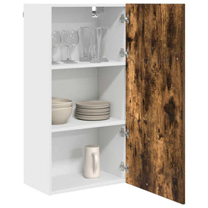 Hängeschrank, Geräucherte Eiche/Weiß, 50x31x100 cm