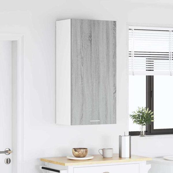 Hängeschrank Grau Sonoma/Weiß 50x31x100cm