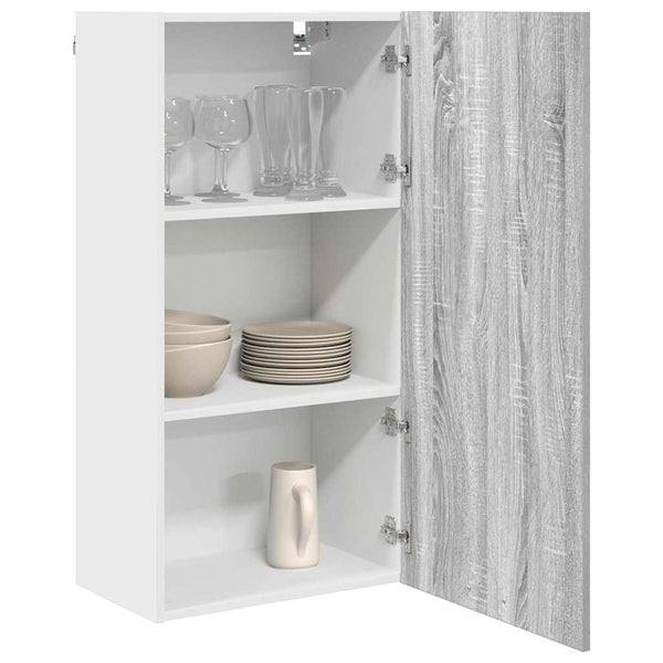 Hängeschrank Grau Sonoma/Weiß 50x31x100cm