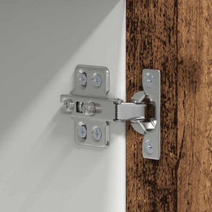 Hängeschrank Altes Holz/Weiß 50x31x100 cm